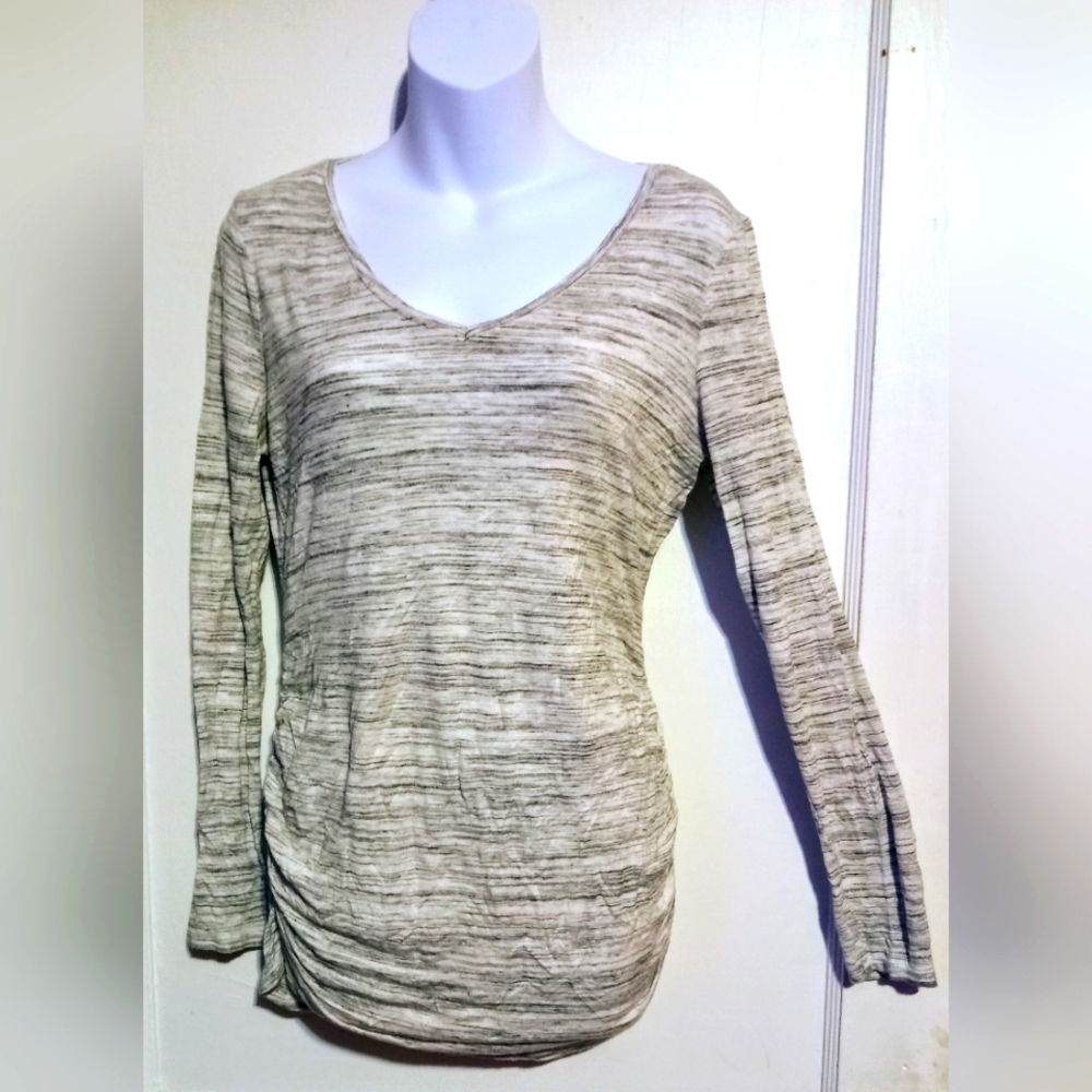 🛍️ BUNDLE ONLY 🛍️ MOTHERHOOD MATERNITY LADIES GRAY LONG SLEEVE TOP
